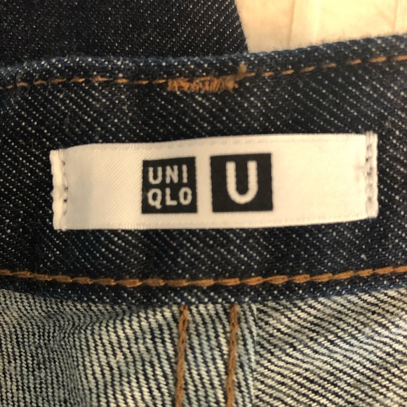 NWOT Uniqlo high waisted flare dark wash jeans - Picture 8 of 9